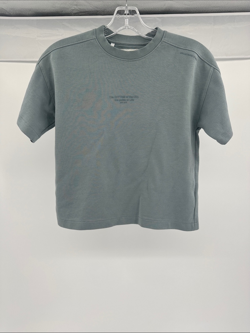 Zara Kids Short-Sleeve Tee in Sage Green
